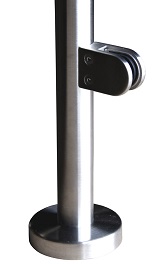 Gel�nderpfosten f�r Bodenmontage