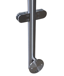 Gel�nderpfosten f�r seitliche Montage